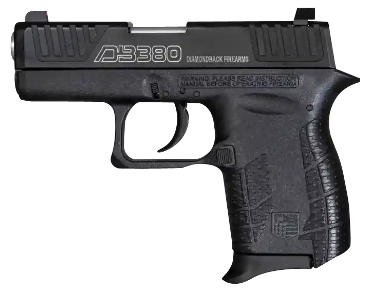 Diamondback G4 380 ACP 6+1 2" Stainless Steel Barrel, Black Serrated w/Laser Logo Slide