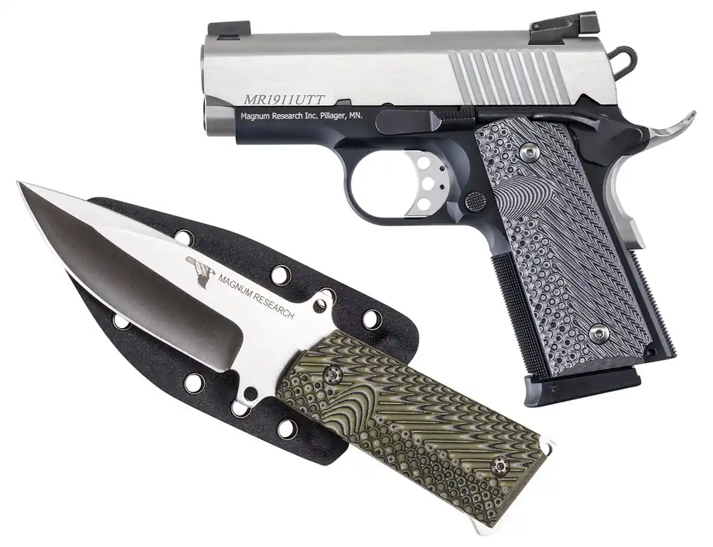 Magnum Research Desert Eagle 1911U 45 ACP Pistol 3" Two-Tone w/Knife DE1911UTTK
