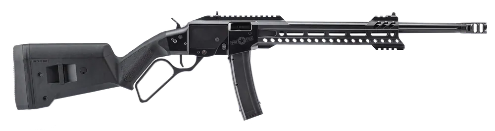 Patriot Ordnance Factory Tombstone 9mm Lever Action 20+1 16.50" Fluted Barrel Alum Frame Syn Stock Pic Rail Brake Black 01891