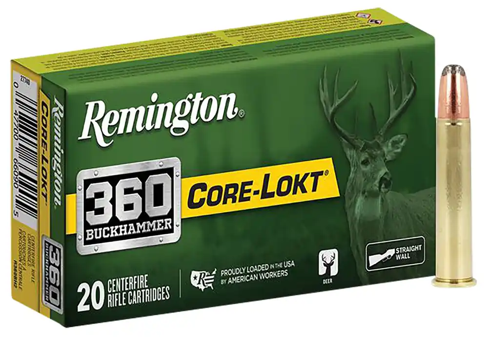 Remington Ammunition Core Lokt 360 Buckhammer 180 Gr. Soft Point Core-Lokt 20/Box