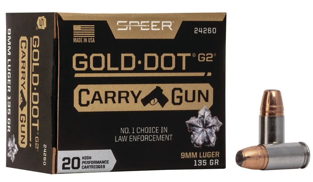 Speer Gold Dot 9mm 135 Gr. Hollow Point 50/Box