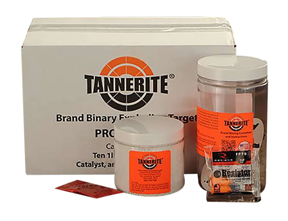 Tannerite 1/2 Pound Target White Vapor Centerfire Rifle Firearm 0.50 lb Includes Catalyst/Mixing Container 10 Targets