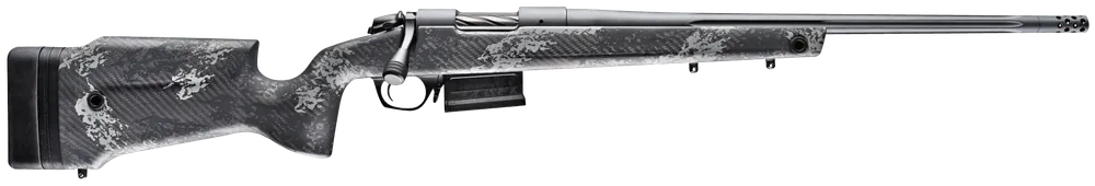 Bergara B-14 Crest .308 Win 3+1 20" Fluted Sniper Gray Barrel/Rec Monte Carlo CF Stock Fluted Bolt Muzzle Brake B14S751