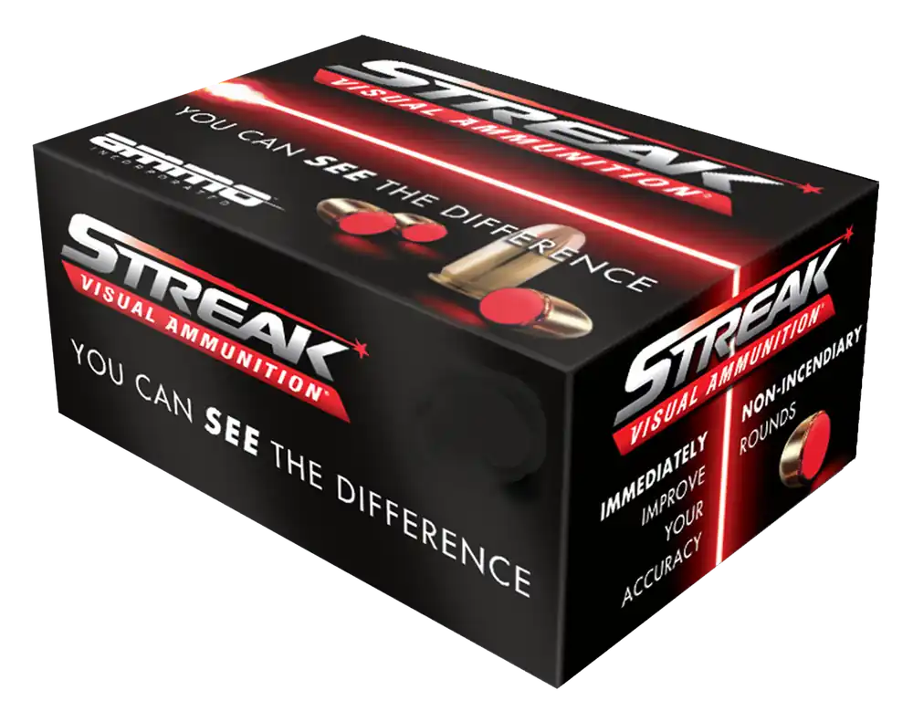Ammo Inc Streak Visual (RED) 380 ACP 100 Gr. Total Metal Case (TMC) 50/Box