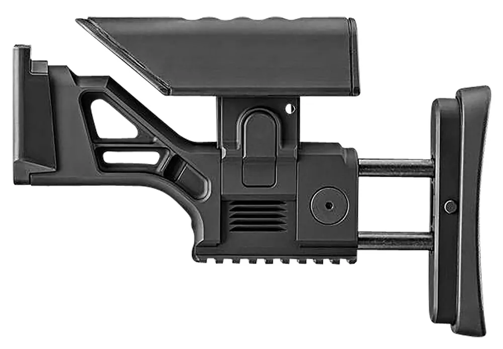 FN SSR Rear Stock Assembly Black Aluminum, Fully Adjustable for FN SCAR 16S/17S