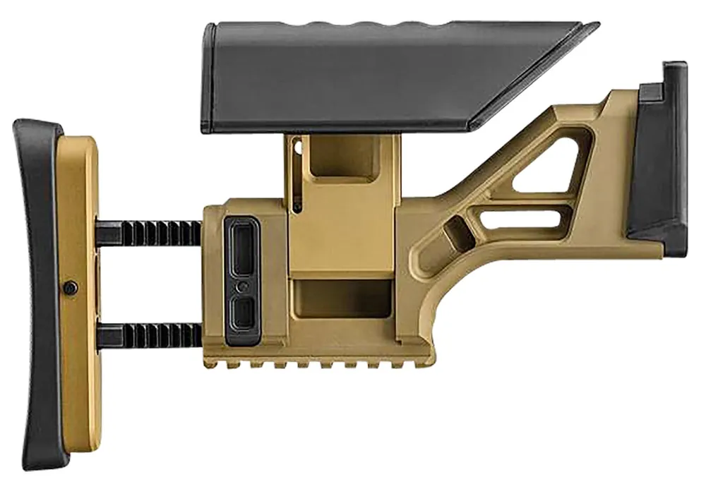 FN SSR Rear Stock Assembly FDE Aluminum, Fully Adjustable for FN SCAR 16S/17S
