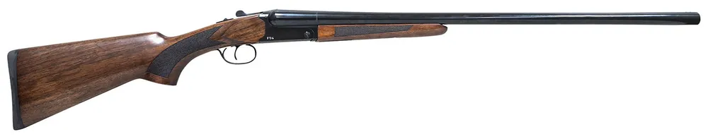 Pointer Side By Side 12 Gauge 3" 2rd 28", Blued Barrel/Rec, Fixed Walnut Stock