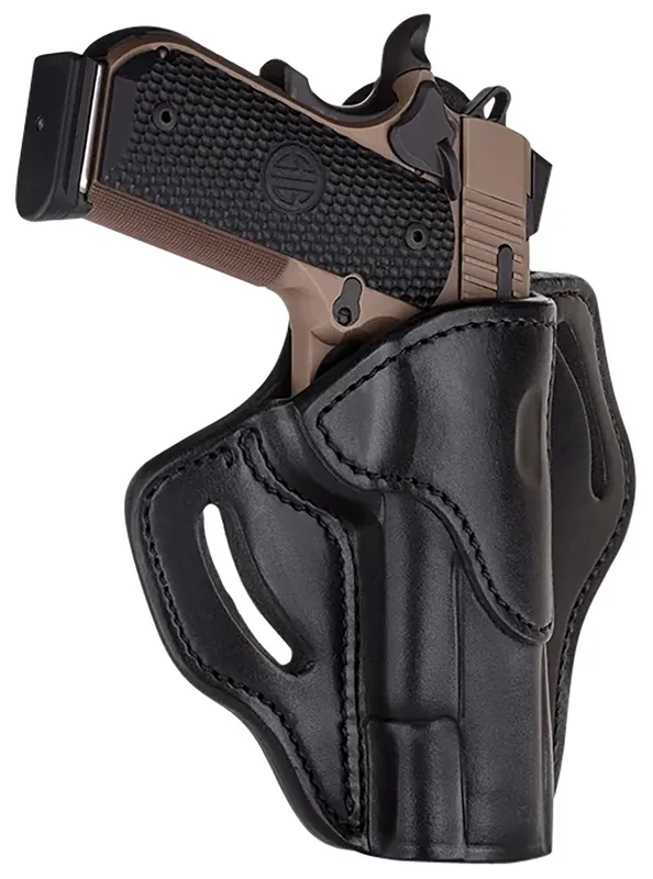 1791 Gunleather BH1 Optic Ready OWB Black Leather Fits 4-5" 1911 RH