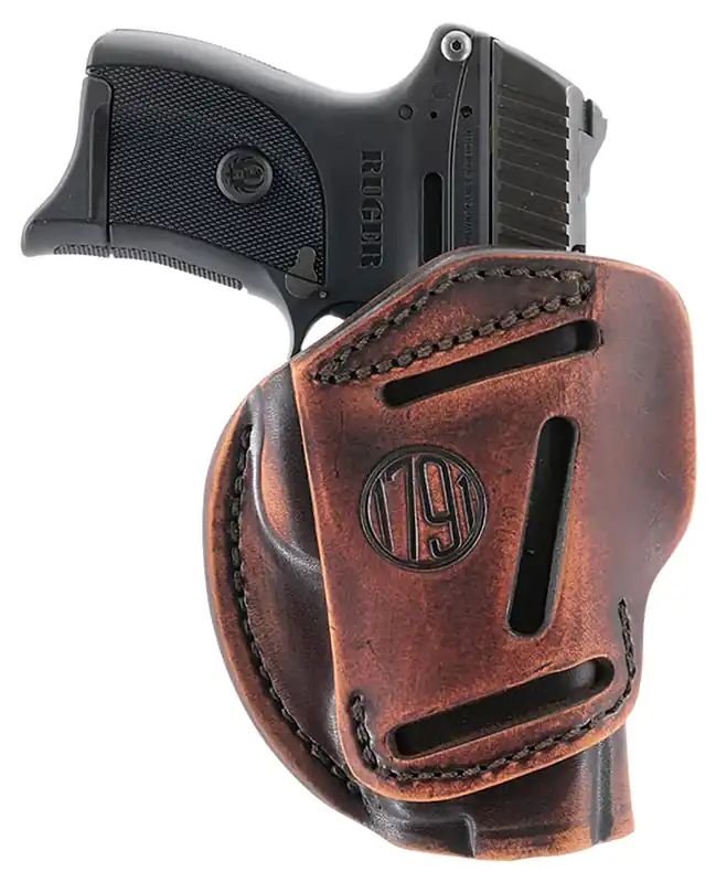 1791 Gunleather 3-Way OWB Size 01 Vintage Leather Fits 1911 3-4" RH/LH