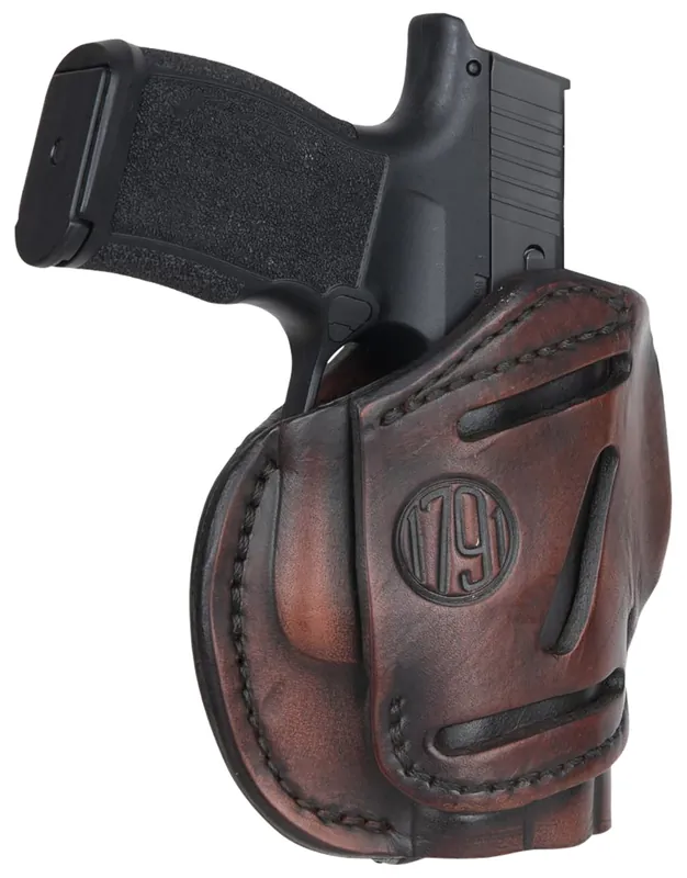 1791 Gunleather 3-Way OWB Size 02 Vintage Leather Fits Ruger LCP/S&W Bodyguard/Glock 42 RH/LH