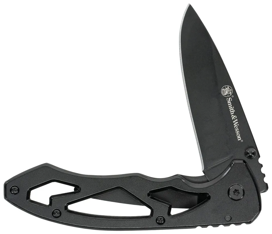 Uncle Henry Skeletonized Large 3" Folding Drop Point Plain Stainless Steel Blade 4.40" Handle