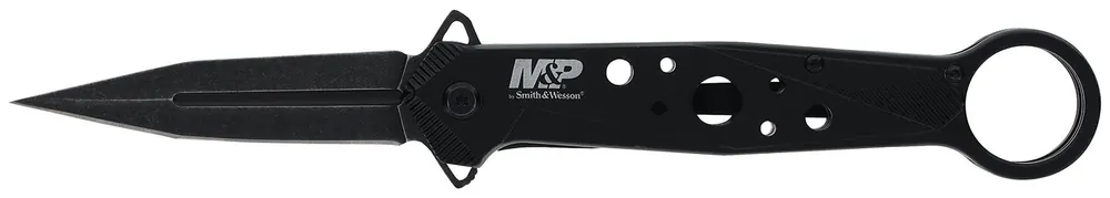 Smith & Wesson Knives M&P Folding Dagger Plain Black SS Blade