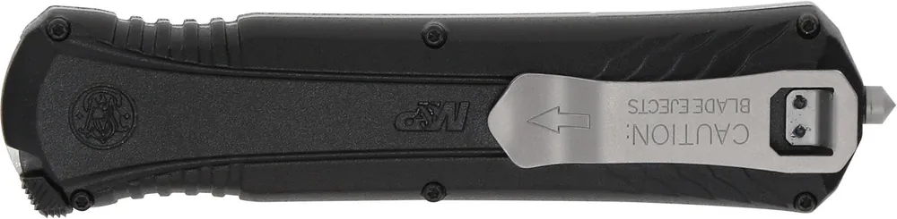 Smith & Wesson Knives M&P 3.50" Folding Dagger Plain Satin AUS-8A SS Blade 5.16" Black Includes Pocket Clip