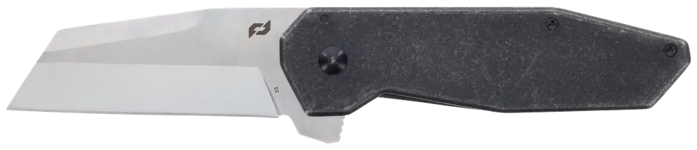 Schrade Slyte 3" Folding Plain Satin D2 Steel Blade 4.50" Dark Stonewash Stainless Steel Handle