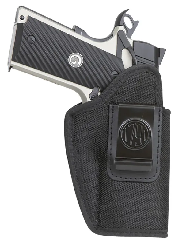 1791 Gunleather Premium Nylon IWB Size 04 Black Ballistic Nylon Clip-On LH