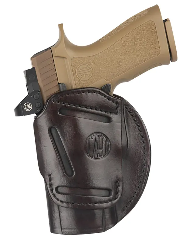 1791 Gunleather 4-Way IWB/OWB Size 06 Signature Brown Leather Belt Clip RH/LH