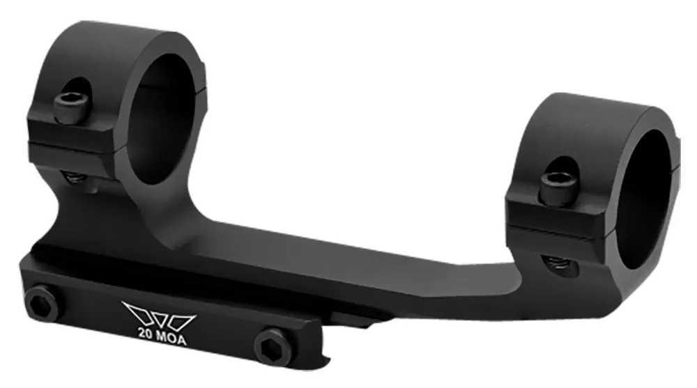 Warne MSR Mount One Piece 20 MOA 1" Tube for Picatinny Rail, Black Aluminum (MSR Ideal Height)