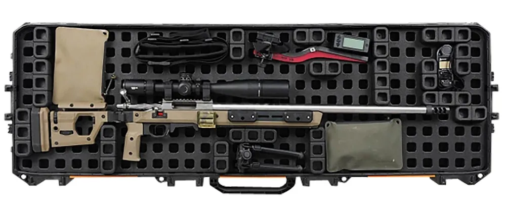 Magpul DAKA Grid Organizer Black Polypropylene for Pelican 800 Vault Double Rifle Case