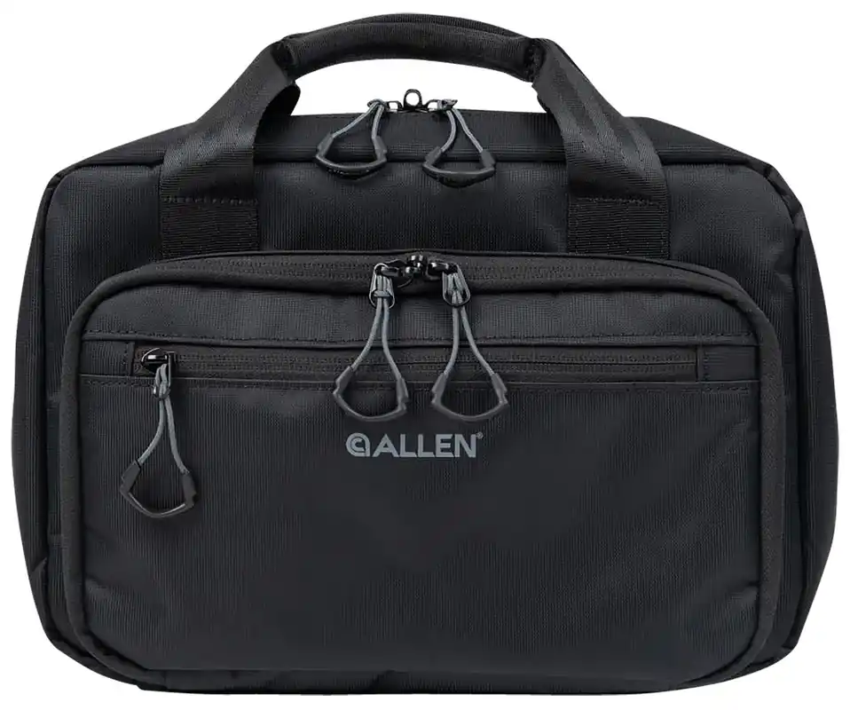 Allen Double Pistol Bag Black Nylon Holds 2 Handguns