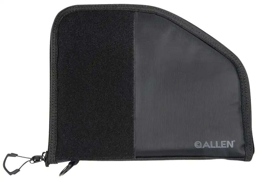 Allen Pistol Case With Mag Pouch Fits Full-Size Black Nylon