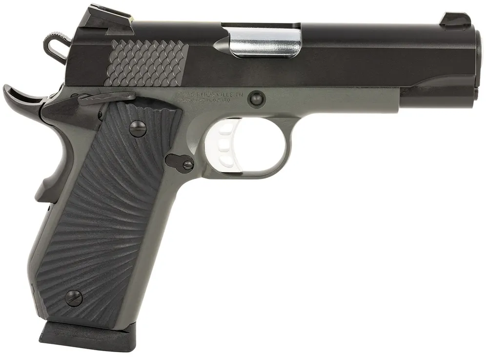 SDS Imports 1911 Stingray Carry 9mm Luger 9+1 4.25" Stainless Steel Barrel, Black Cerakote Serrated Steel Slide