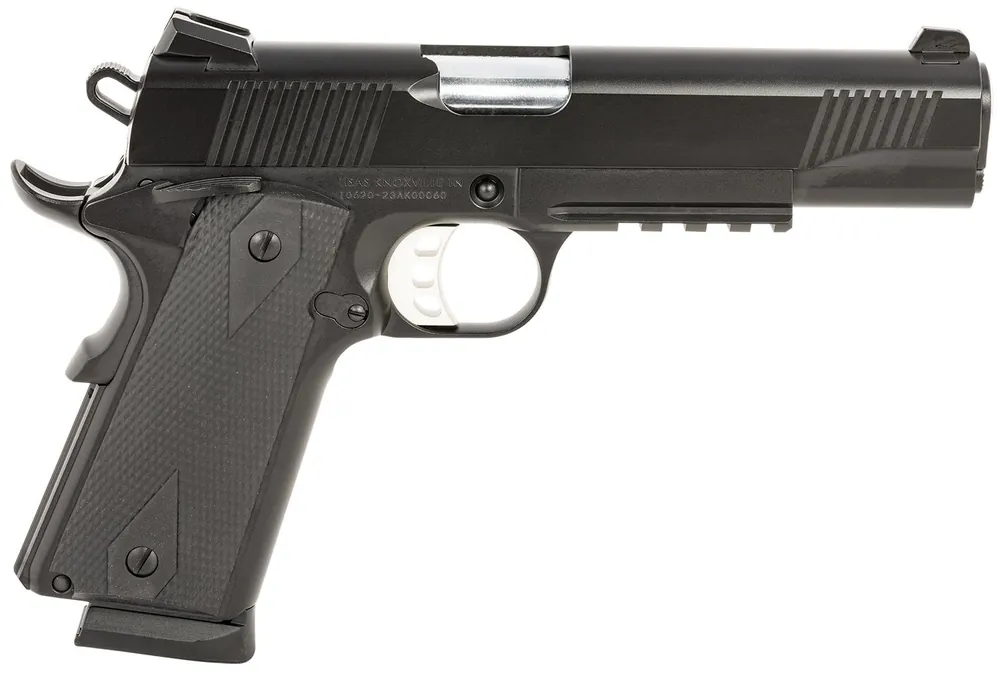 Tisas 1911 Duty .45ACP 8+1 5" Series 70 3-Dot Novak Sights Picatinny Rail Grip/Thumb Safeties All Steel SAO Black 10100529