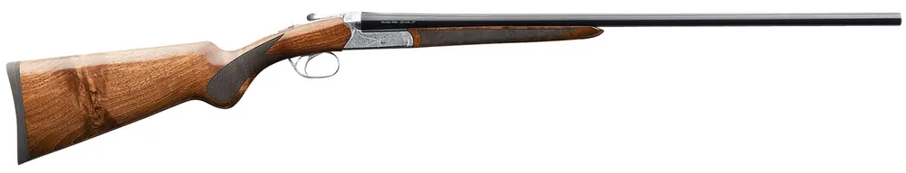 Charles Daly 500 20 Gauge 3" 2rd 26" Gloss Blued Steel Side by Side Barrel, Engraved Silver Steel Receiver