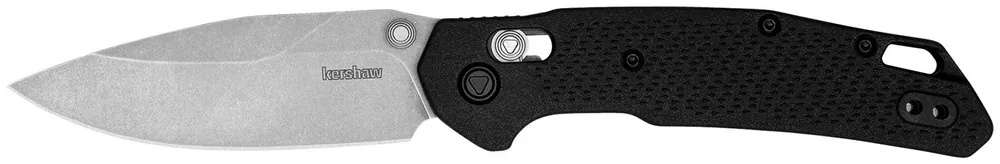Kershaw Heist Mid-Size 3.20" Folding Clip Point Plain Stonewashed D2 Steel Blade Gray Textured Glass-Filled Nylon Handle