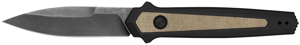 Kershaw Launch15 Full Size 3.50" Folding Spear Point Plain Black Oxide Blackwash CPM MagnaCut Steel Blade