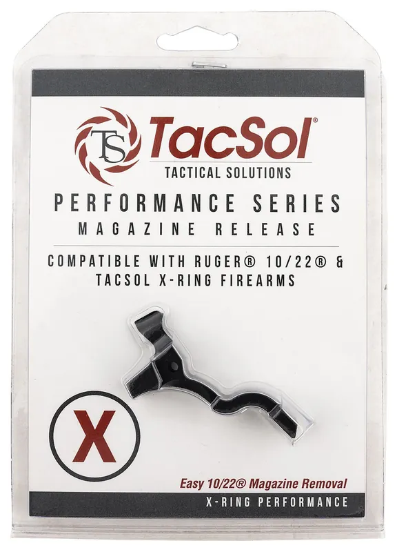 Tactical Solutions Performance Low Profile Mag Release Matte Black Ruger 10/22 & Tactical Solution X-Ring Rifles