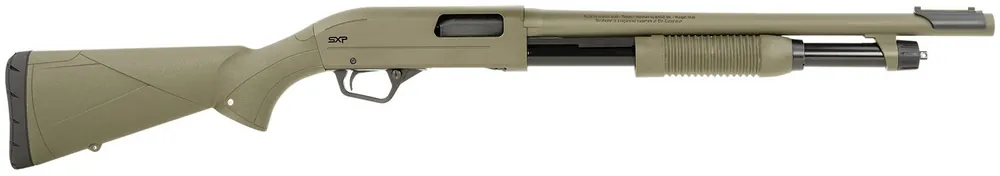 Winchester Repeating Arms SXP Defender 12 Gauge 3" 5+1 (2.75") 18", OD Green, Synthetic Furniture, TruGlo Fiber Optic Sight