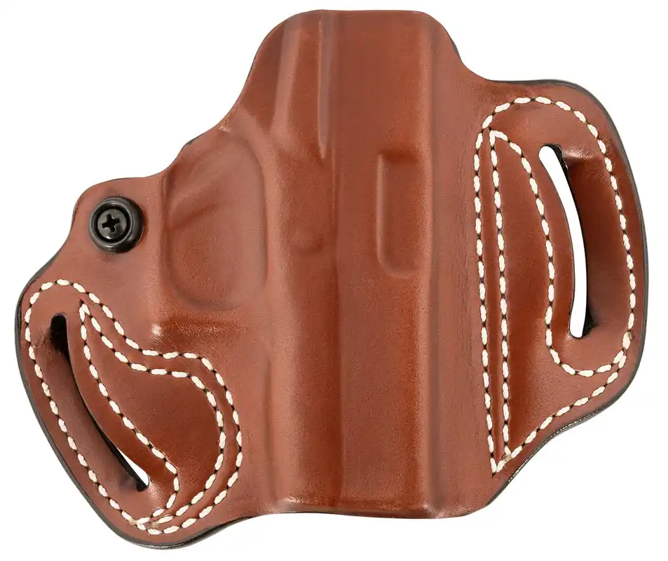 DeSantis Gunhide Mini Slide OWB Tan Leather Belt Slide Fits Glock 43/43x/48 1.75" Wide RH