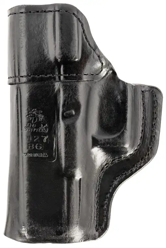 DeSantis Gunhide Inside Heat IWB Black Leather Belt Clip Fits Glock 19/19 Gen 5/19X/23/32/45 RH