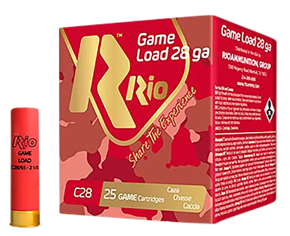 Rio Ammunition Game Load Heavy Field 28 Ga 2.75" 1 oz 7.5 Lead Shot 25 Shells Per Box
