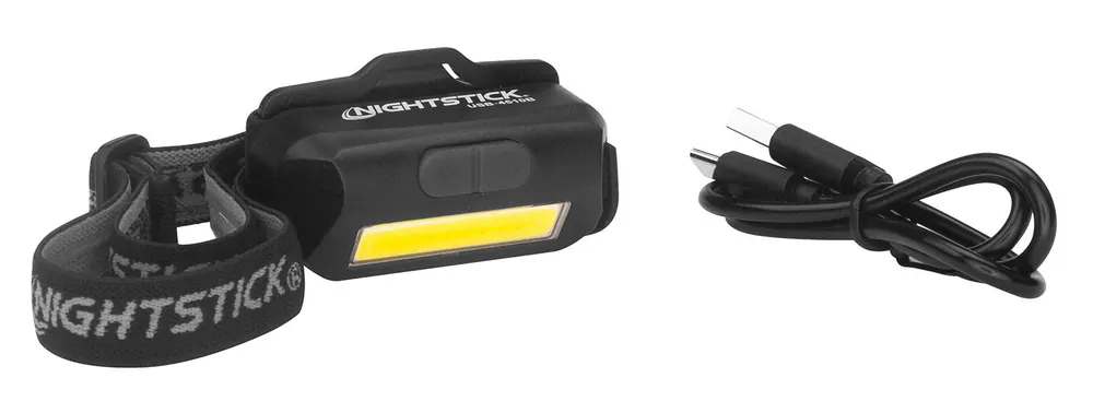 Nightstick USB-4510B Multi-Flood Black 35/60/250 Lumens Green/Red/White LED Bulb Clip-On/Black Strap