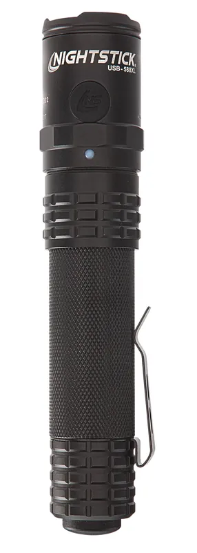 Nightstick USB-588XL Tactical Dual Light Black Anodized Aluminum White LED 125/450/1100 Lumens
