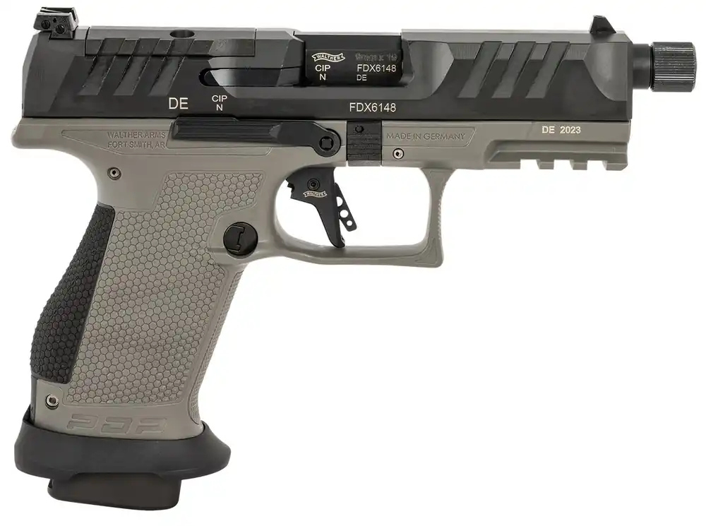 Walther PDP Pro SD 9mm Compact Pistol 15+1 4.6" Threaded Barrel Optic Ready Slide 3-Dot White Sights Polymer Frame 2876574