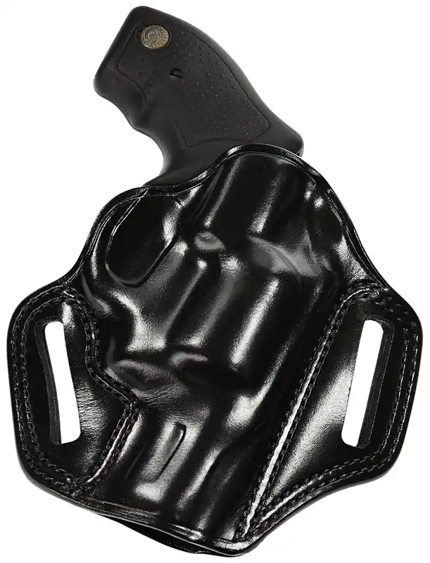 Galco Combat Master OWB Black Leather Belt Slide Fits Browning Hi-Power/Springfield SA-35/Girsan MC P35/Match RH