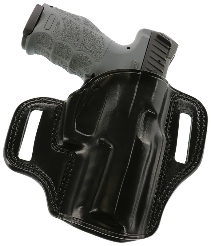 Galco Combat Master OWB Black Leather Belt Slide Fits HK VP9 RH