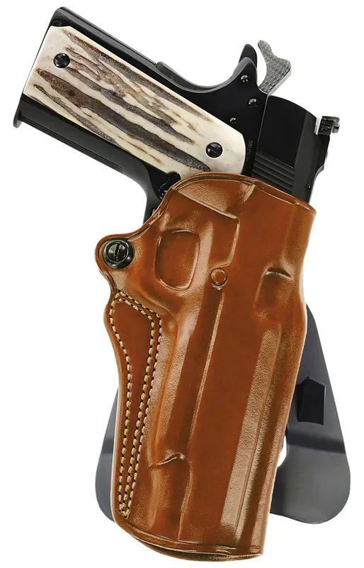 Galco Speed Master 2.0 OWB Tan Leather Paddle Fits CZ P-10M/Glock 43/43x RH