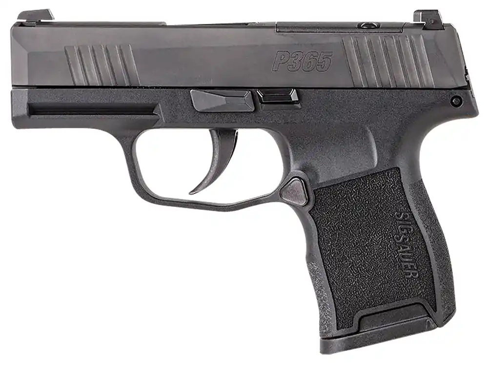 Sig Sauer P365 *MA Compliant Micro-Compact 380 10+1, 3.10" Black Steel Barrel, Black Nitron Optic Ready/Serrated Slide