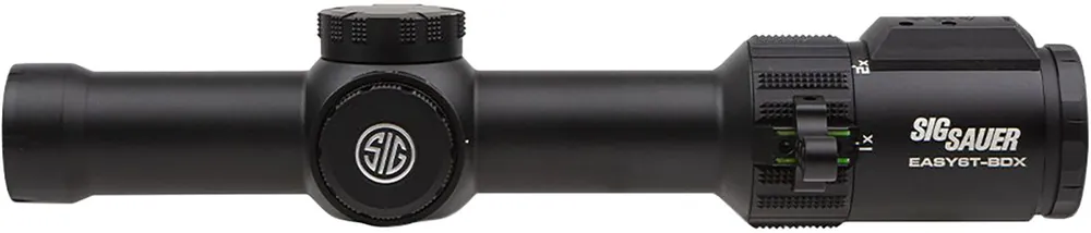Sig Sauer Electro-Optics Easy6-BDX Black 1-6x 24mm 30mm Tube Illuminated BDX-R2 Digital w/194 LEDs Reticle