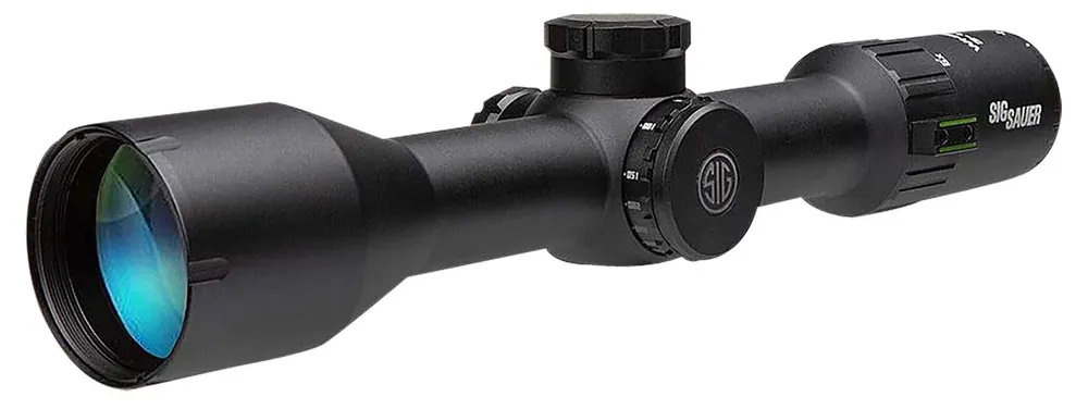 Sig Sauer Electro-Optics Whiskey6 Black 3-18x 44mm 30mm Tube Quadplex Reticle Features Locking Turrets