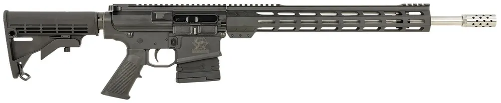 Great Lakes Firearms AR-10 .308 Win Rifle 20+1 18" Stainless Alum Rec M-LOK Handguard Adj Stock Pic Rail Brake GL10308SS BLK