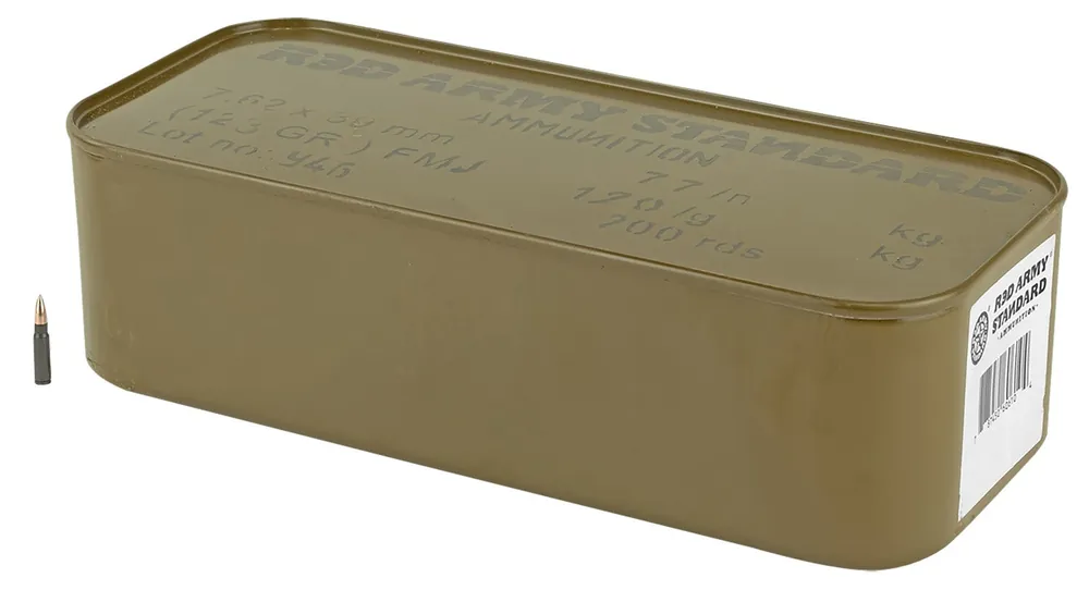 Red Army Standard Romanian 7.62x39mm 123 gr Full Metal Jacket Boat-Tail (FMJBT) 700rds