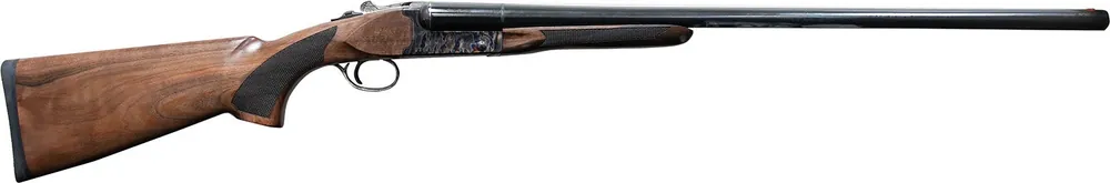 Pointer Side By Side 12 Gauge 3" 2rd 28" Blued Barrel, Color Case Hardened Rec, Fixed Walnut Stock