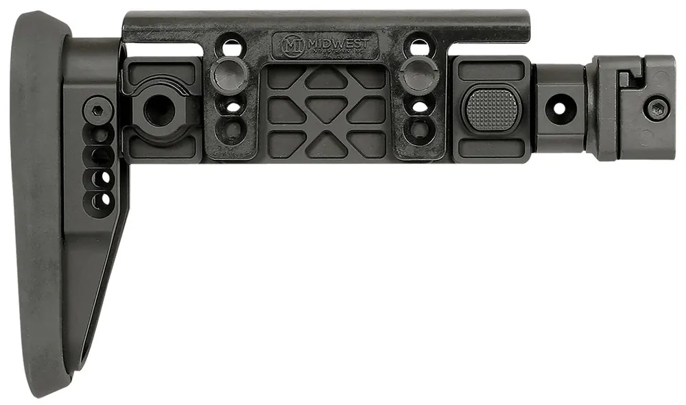 Midwest Industries Alpha Folding Stock Compatible w/ 1913 Picatinny Rail Adapter for AK-Platform