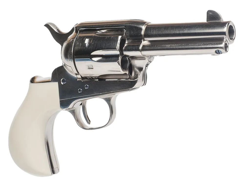 Cimarron Doc Holliday Thunderer Combo 45 Colt (LC) 6 Shot, 3.50" Nickel Barrel, Cylinder & Frame