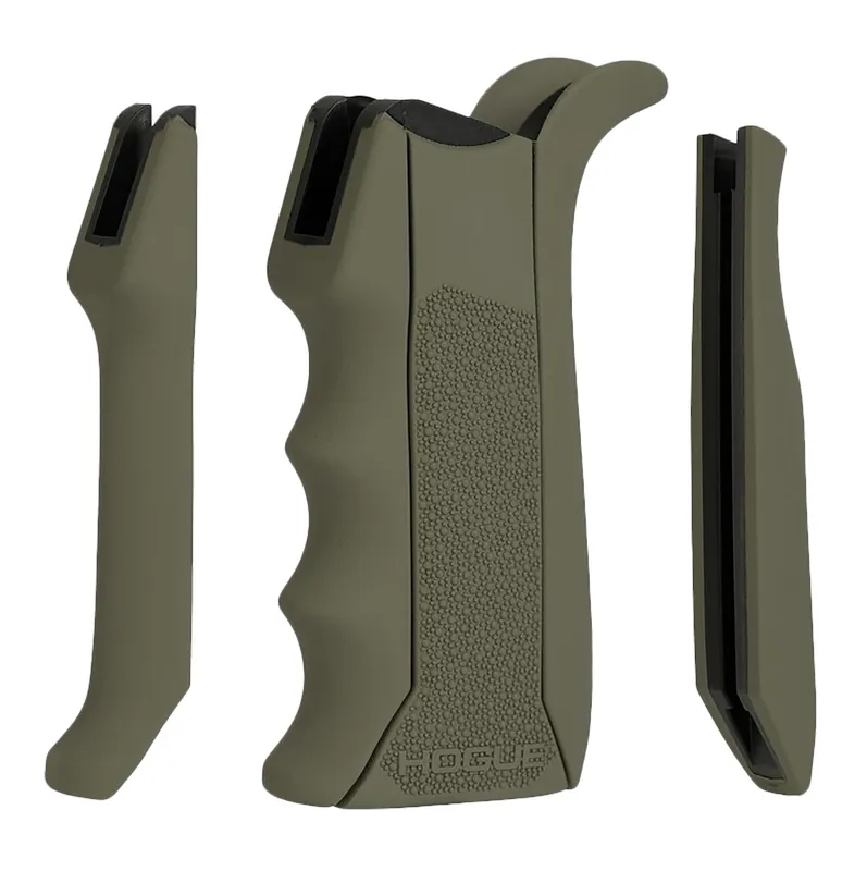 Hogue Modular Overmolded OD Green Rubber Pistol Grip Finger Grooves AR-15/M16