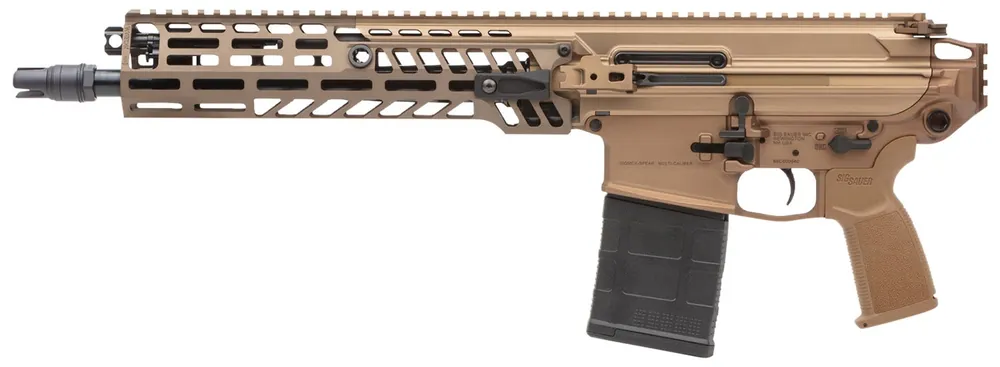 Sig MCX Spear 7.62x51mm NATO 20+1 13" Barrel Flash Hider Alum Rec M-LOK Handguard Syn Stock/Grip Pic Rail Tan PSPEAR-762-13B
